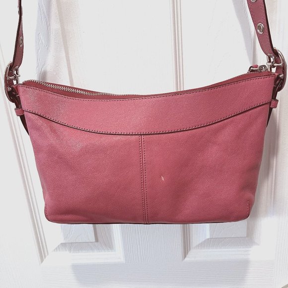 Coach Ginger Beet Leather East West Ashley Shoulder Bag - Picture 2 of 7